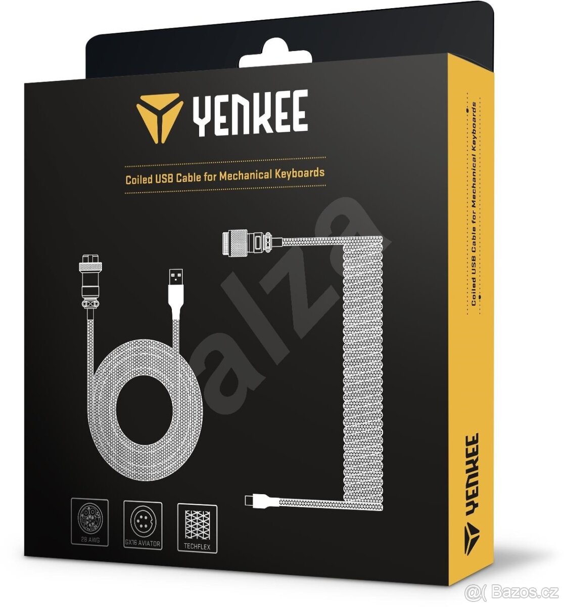 YENKEE GAMING YCU COIL BK Kroucený kabel (nové)