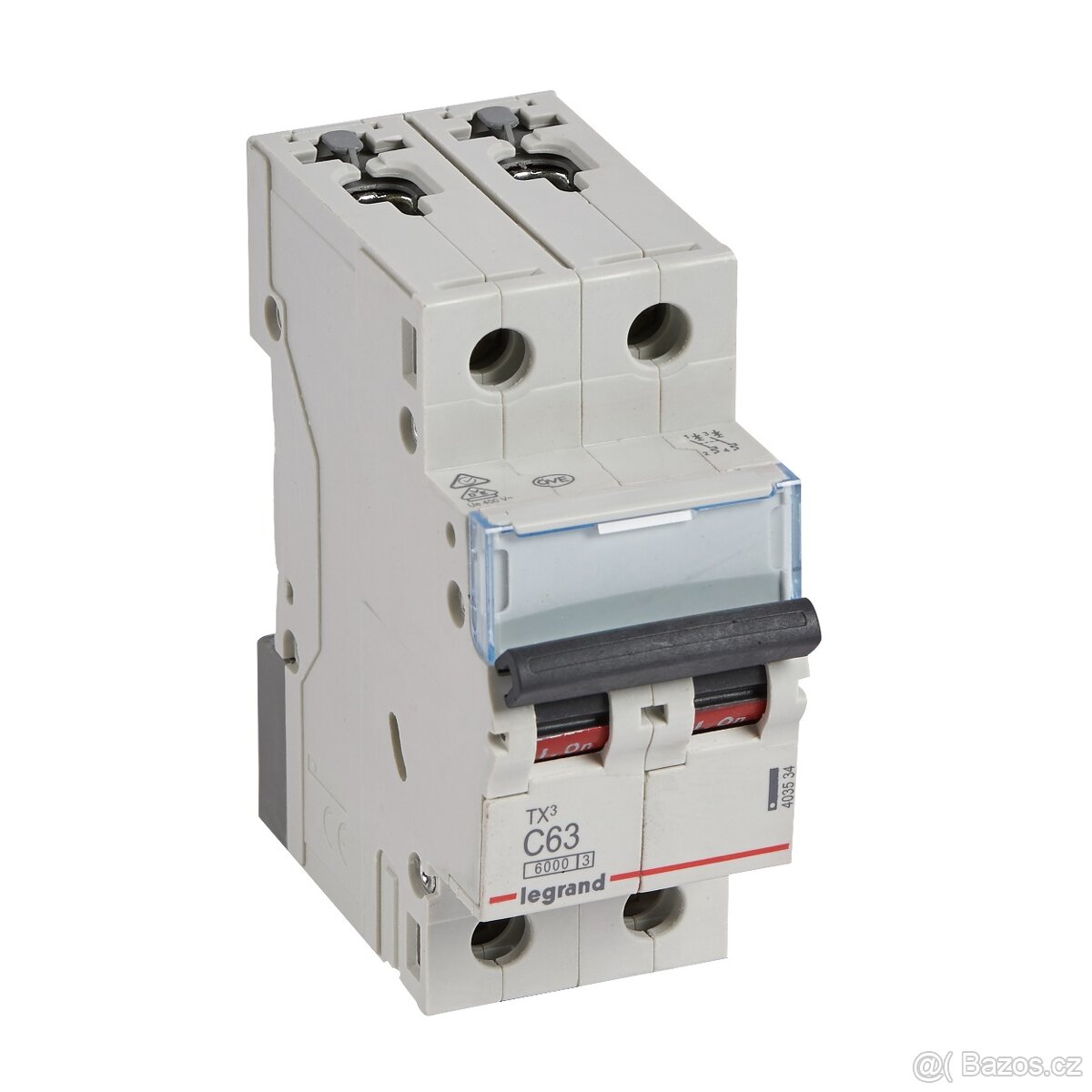 Jistič Legrand TX3, 2 PÓLOVÝ, CHAR. C, 63A 6000A - 40ks
