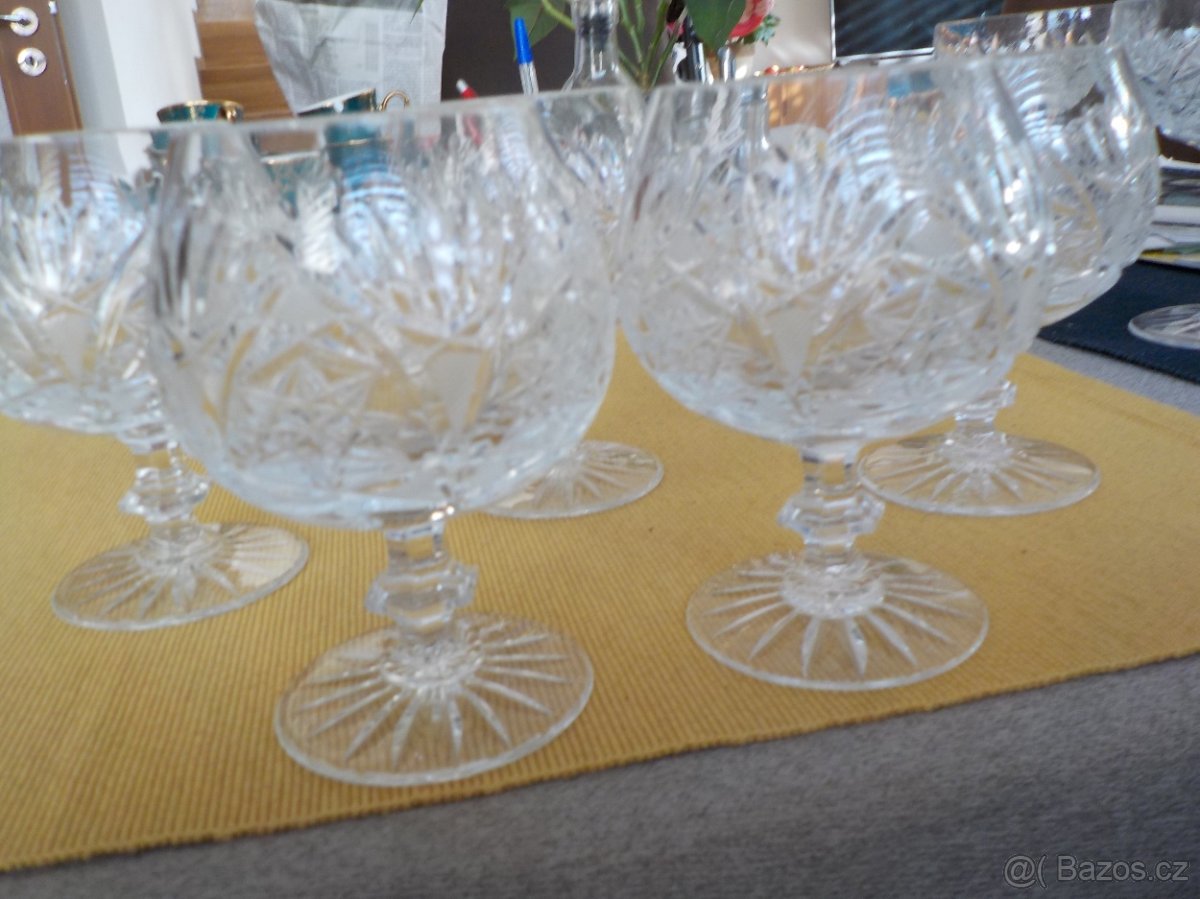 Broušené skleničky
