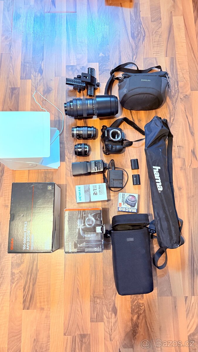 Komplet Sony Alpha 77II pro makro, wildlife, landscape