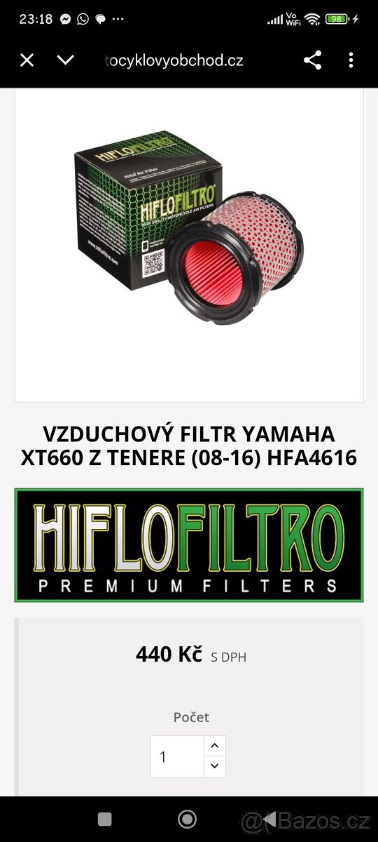 Vzduchový filtr