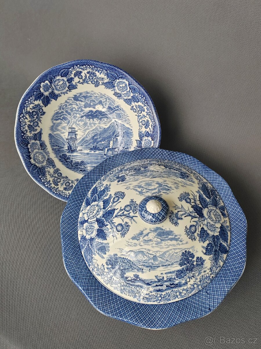 Krásná keramická jídelna sada od Enocha Wedgwood Anglie