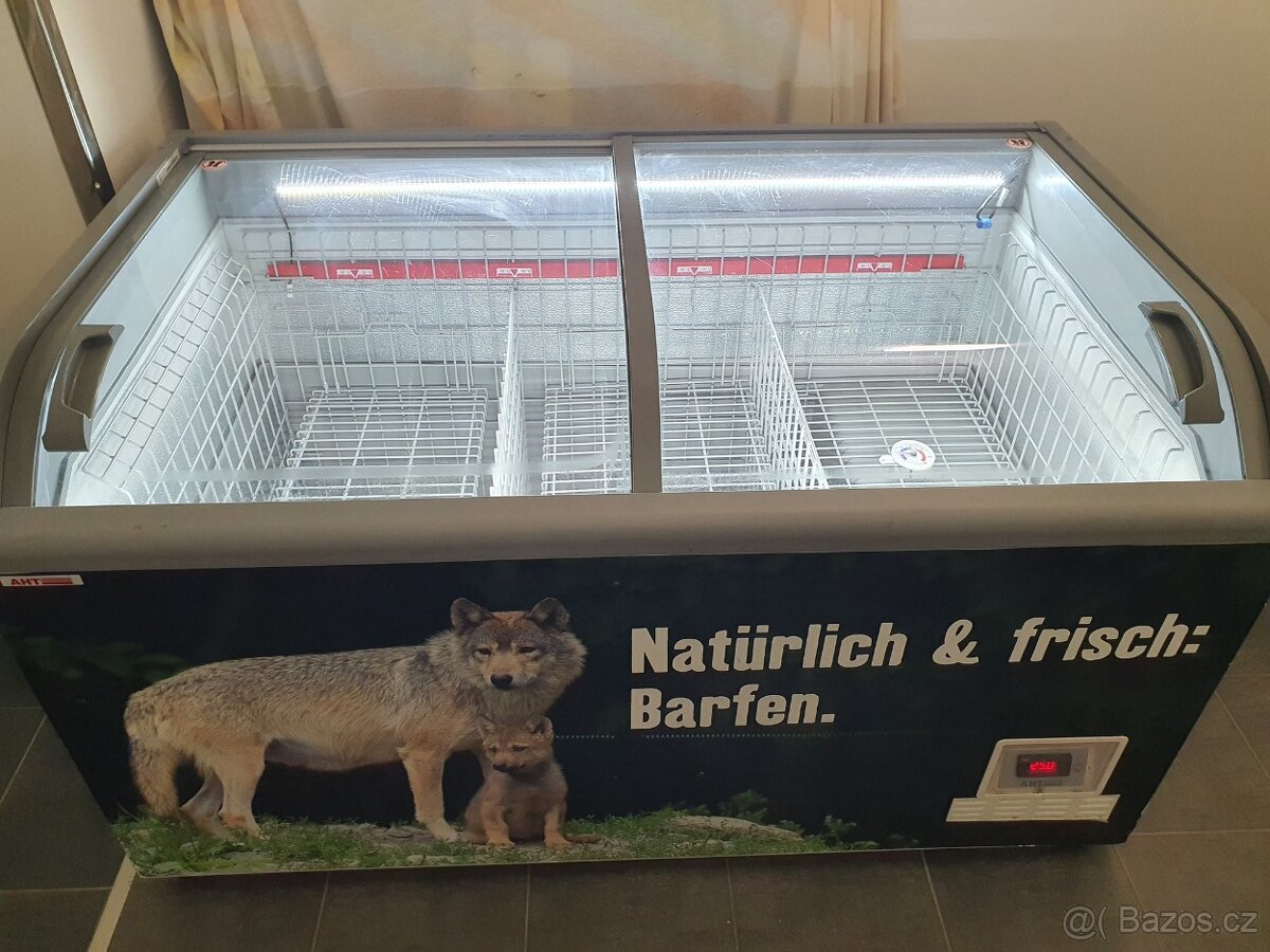 JAKO NOVÝ profi GASTRO sklo mrazák truhla DOPRAVA