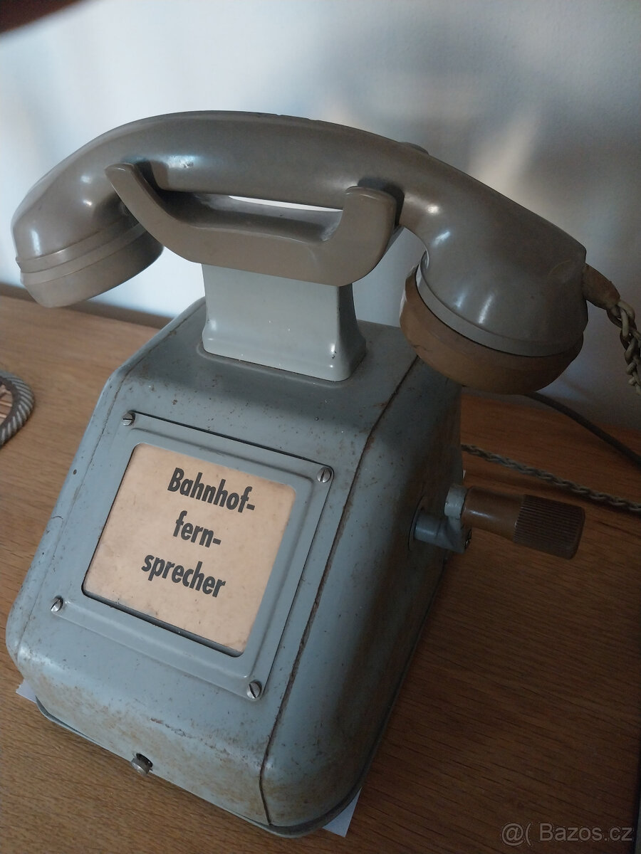 Nádražní (drážní) telefony, vlaky 50tá léta Německo  2 ks