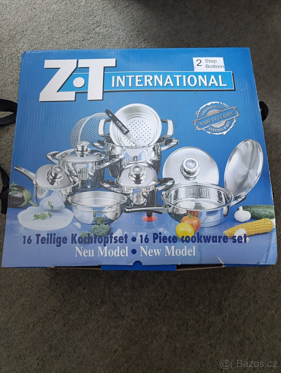 Originální nová sada 16-ti hrnců z nerezové oceli