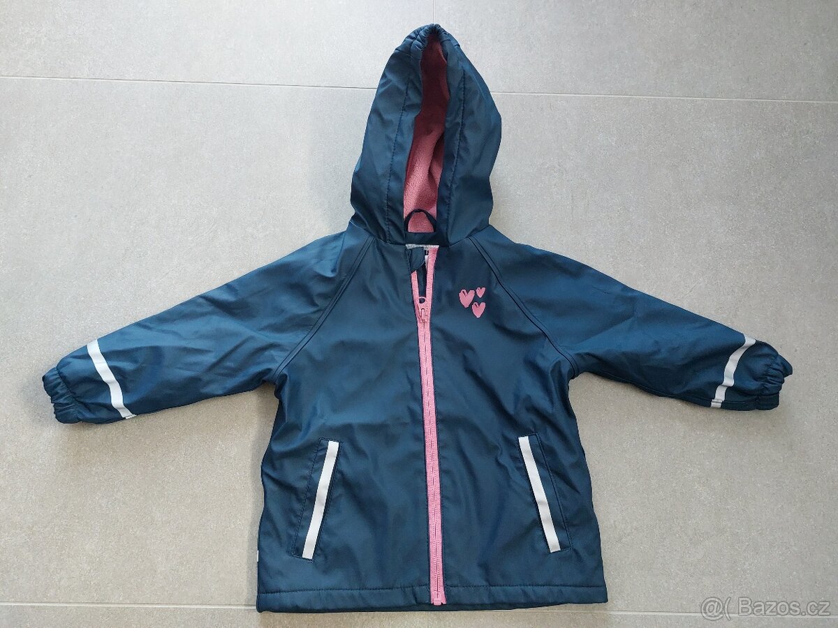 Dívčí nepromokavá bunda s podšívkou Lupilu 86/92