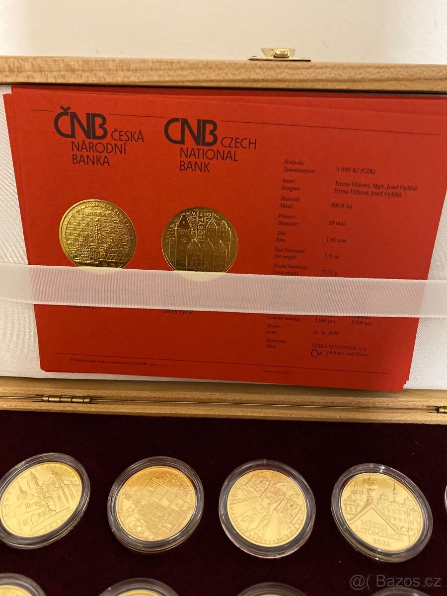 Investiční Mince ČNB Městské památkové rezervace