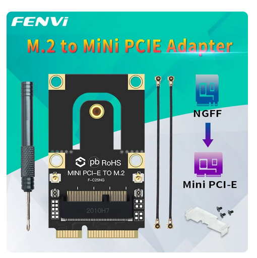 M.2 adaptér pro Vaši wifi kartu (mini PCIE) nový