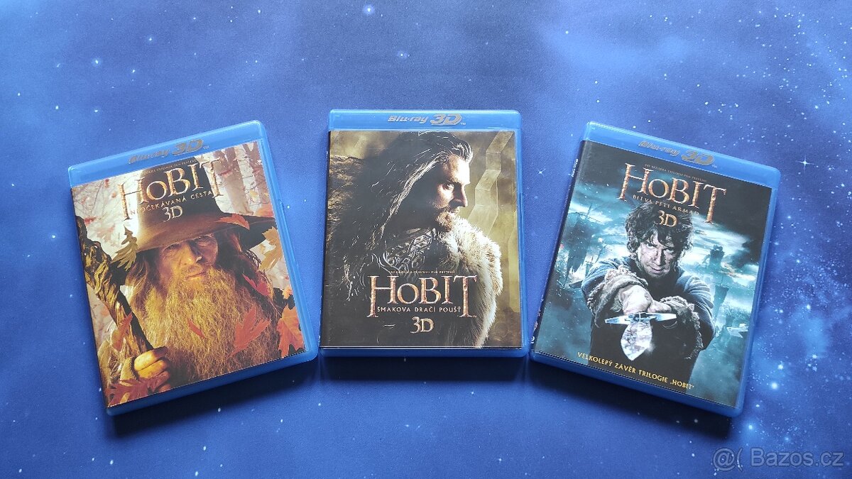 Blu-ray Trilogie Hobit 3D+2D verze