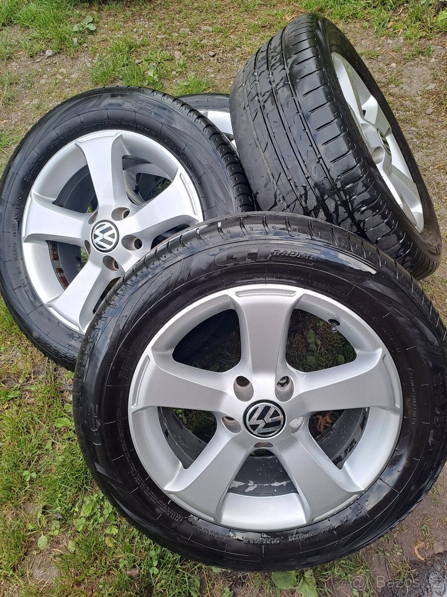 Alu kola 5x112 originál VW 215/55 R16