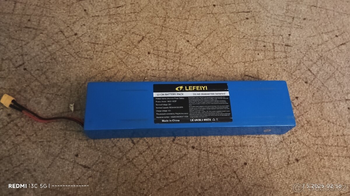 Baterie z elektrokoloběžky