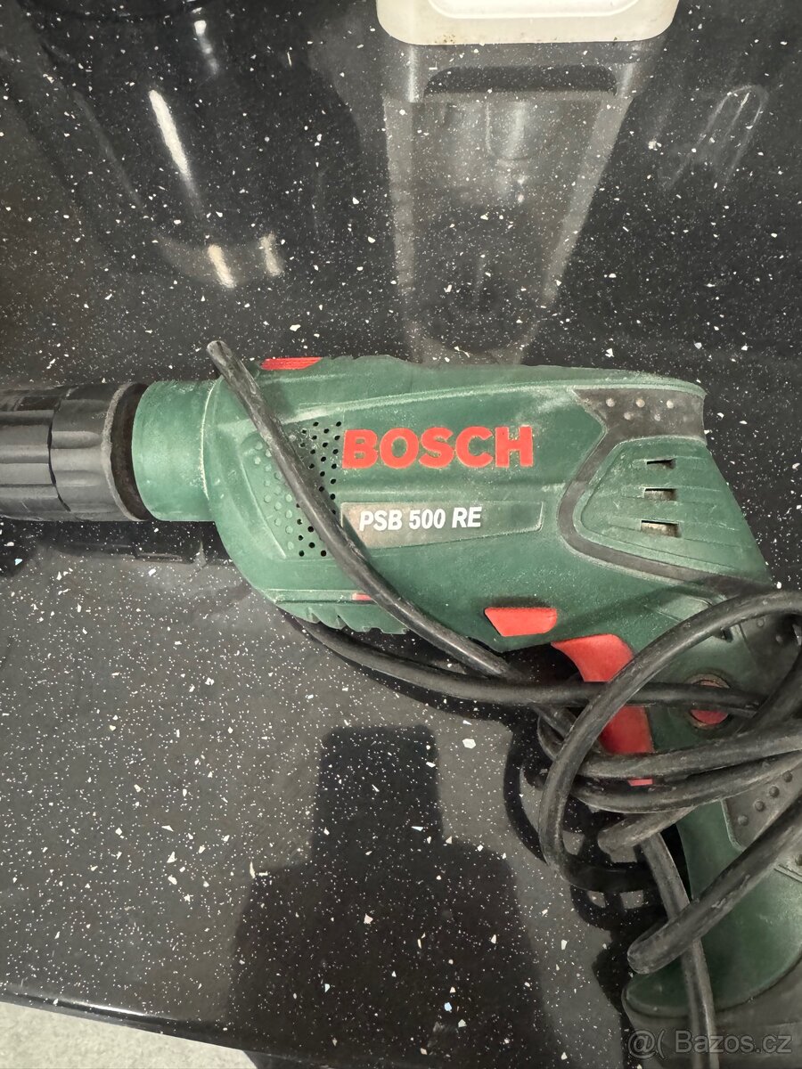 Prodám vrtačku Bosch PSB 500 RE – příklepová, 500 W
