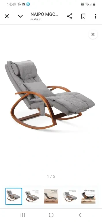 Masážní křeslo Naipo MGC-2300P