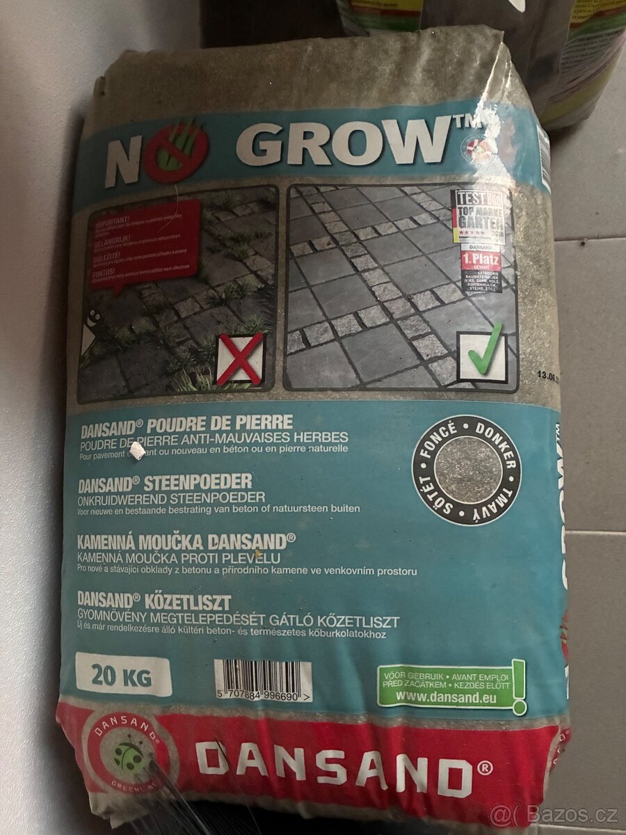 Kamenná moučka proti plevelu DANSAND (křemenný písek)