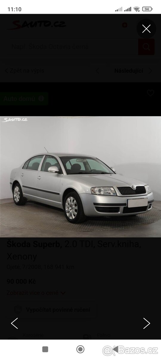Díly Superb 1rok 2006 2.0tdi typ -BSS