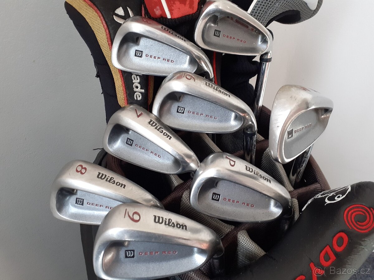 PROFI GOLFOVÝ SET WILSON 13HOLÍ+BAG+COVERY,PC= 38.000,-