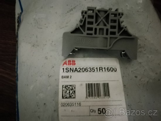 Zarážka na DIN lištu ABB 1SNA206351R1600