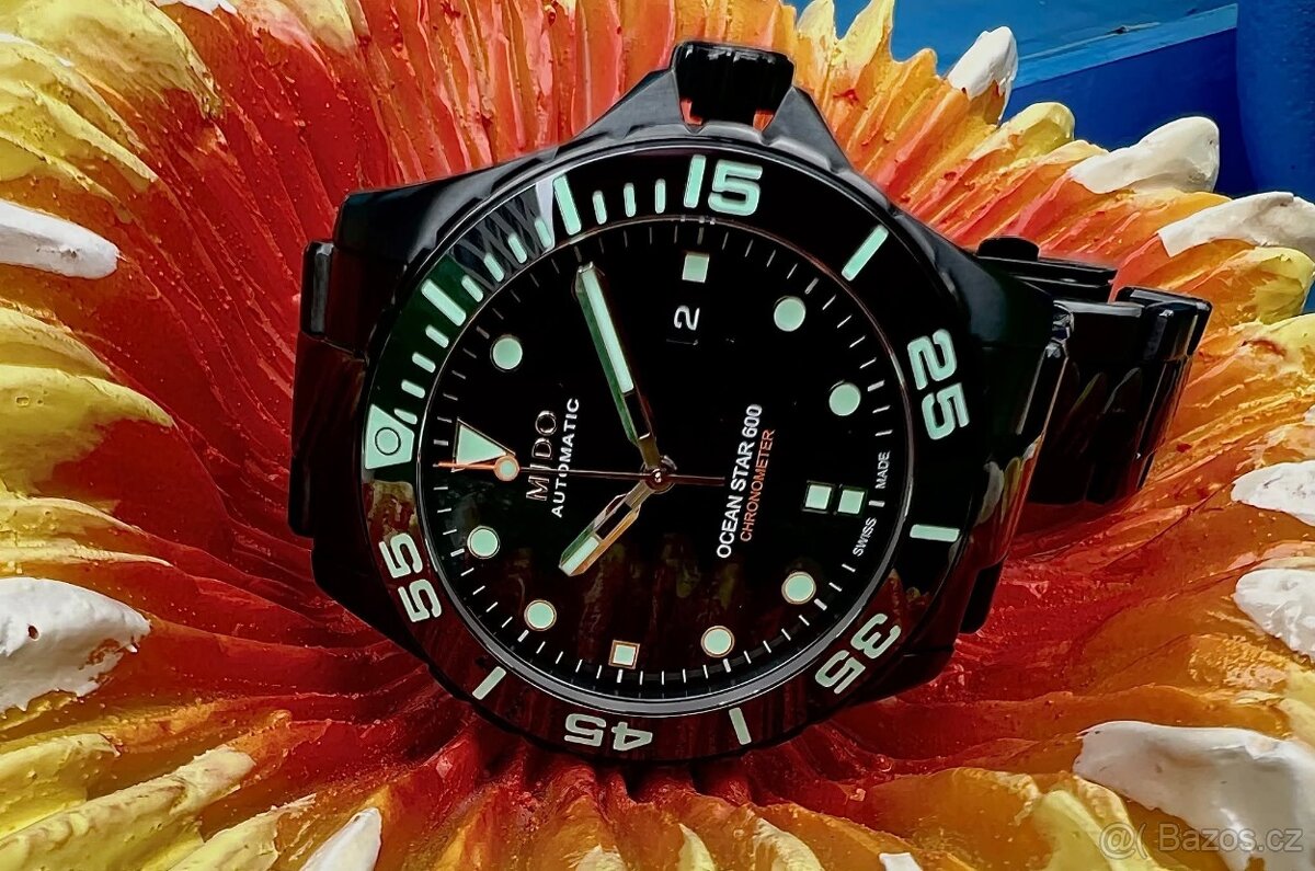 Mido model Ocean Star 600 Chronometer set, originál hodinky