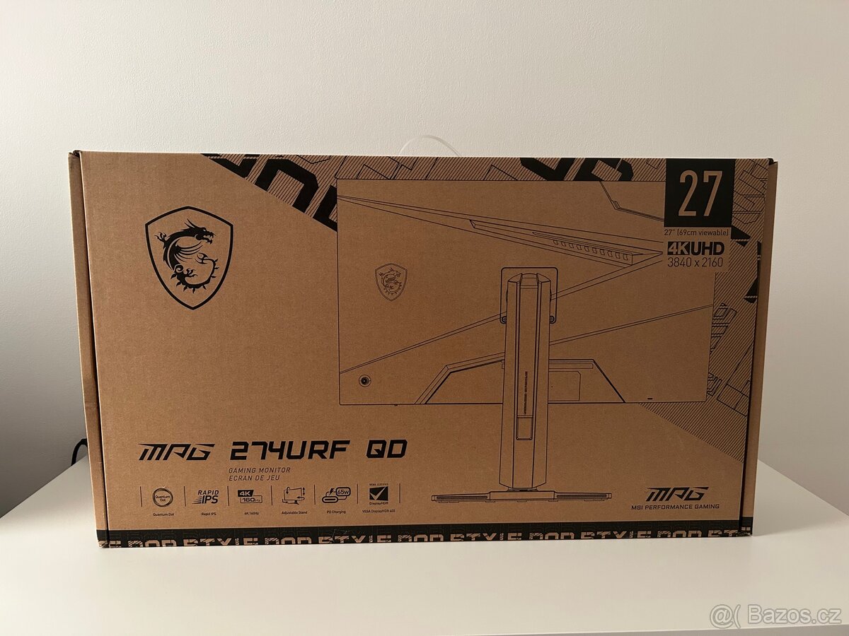 MSI MAG 274URF QD – 27” 4K UHD herní monitor ZÁRUKA