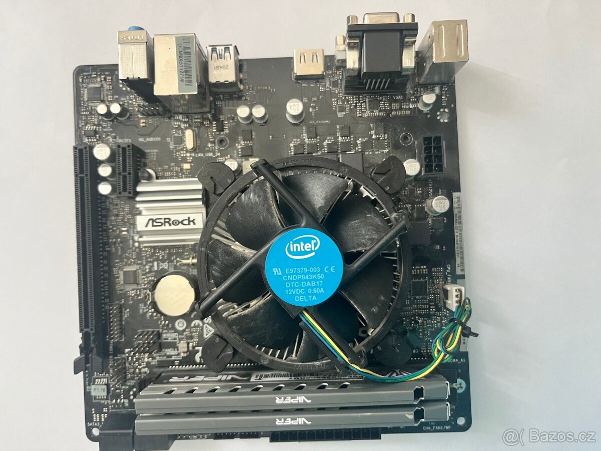 Základní deska ASRock H370M-HDV + procesor + RAM
