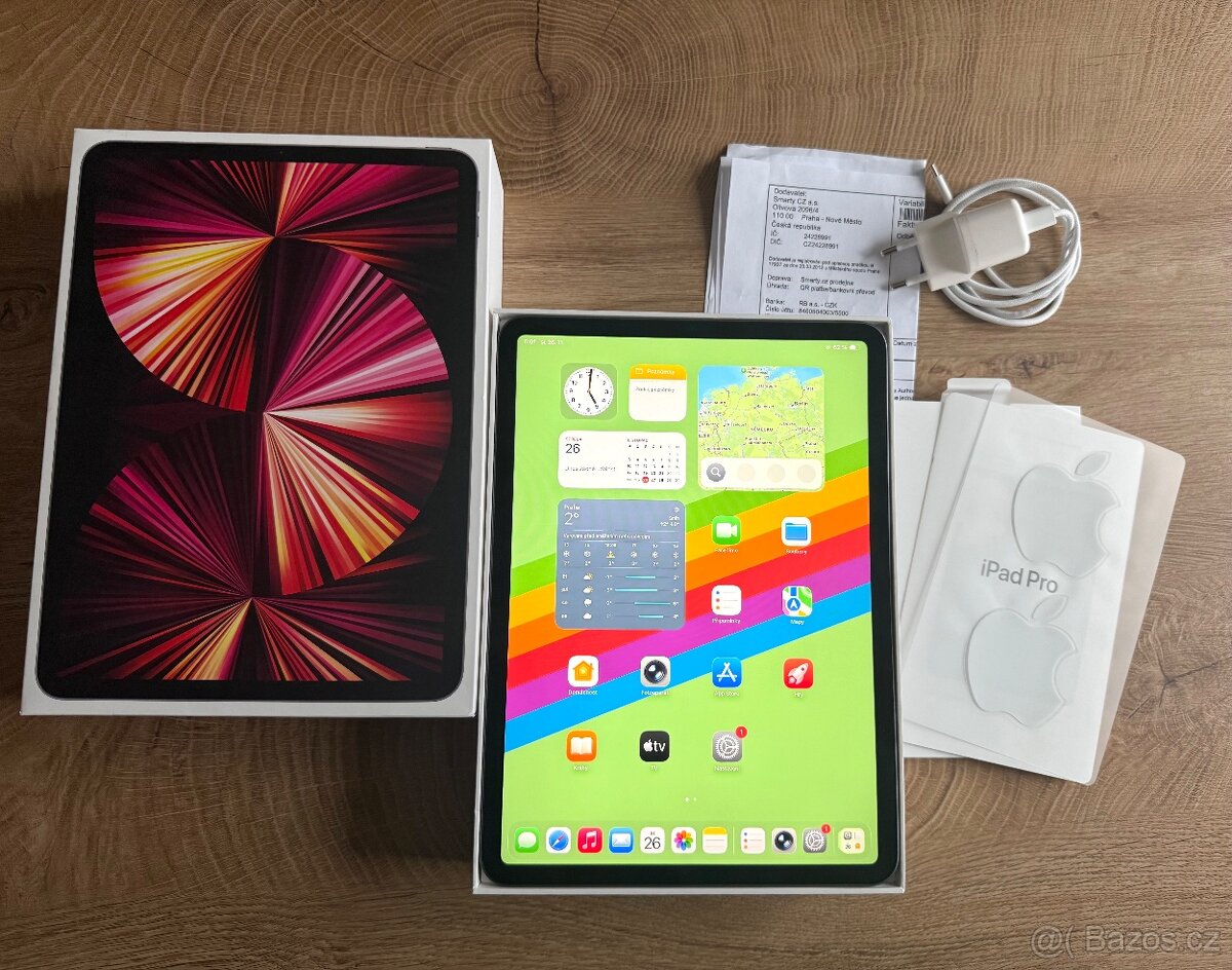 Apple iPad PRO 11’ 2021 M1 čip, 128gb černý, ZÁRUKA