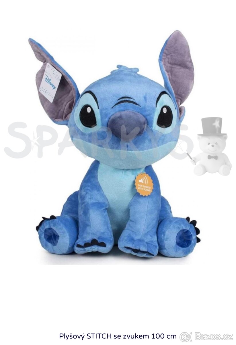 Plyšák Stitch 100 cm se zvukem