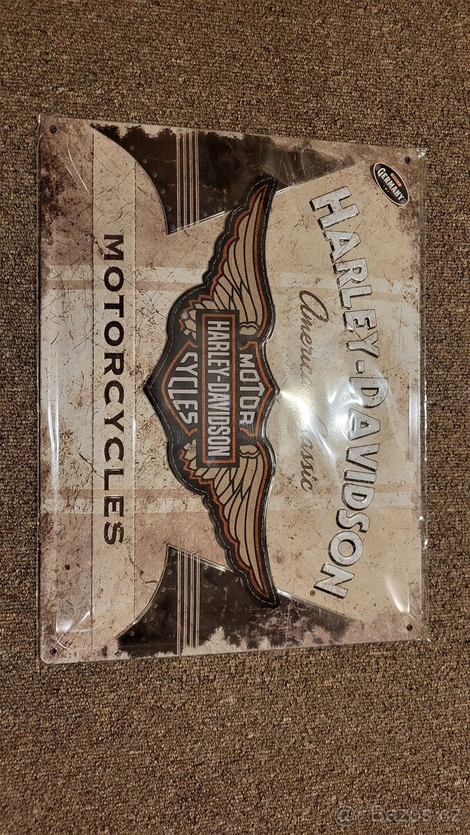 Harley Davidson - originální plechové cedule