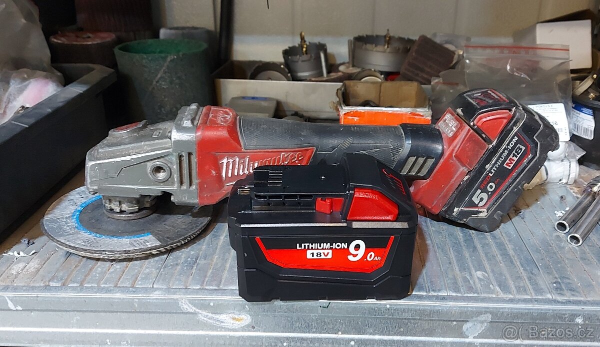 Akumulátory pro nářadí Milwaukee 18V/ 9.0mAh,nové TOP.