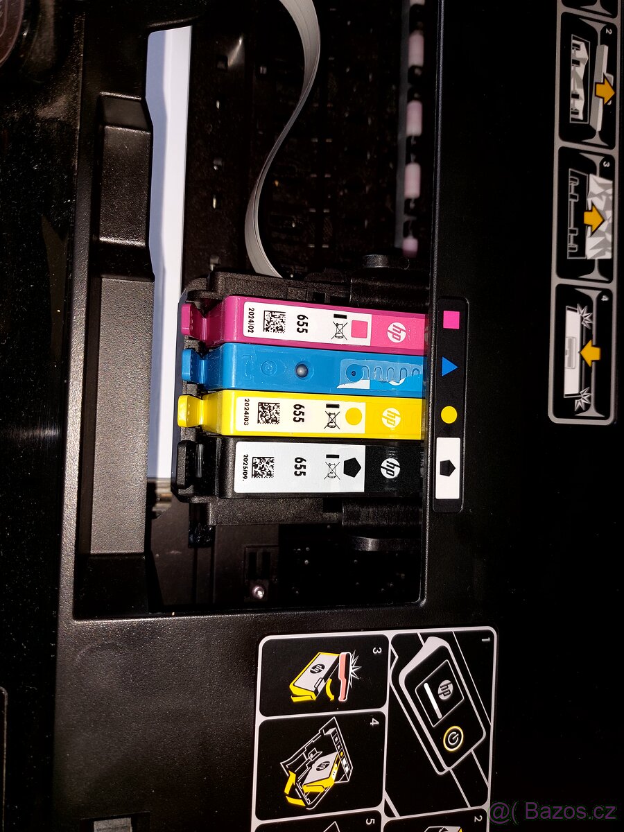 Cartridge 655, toner, tiskarna