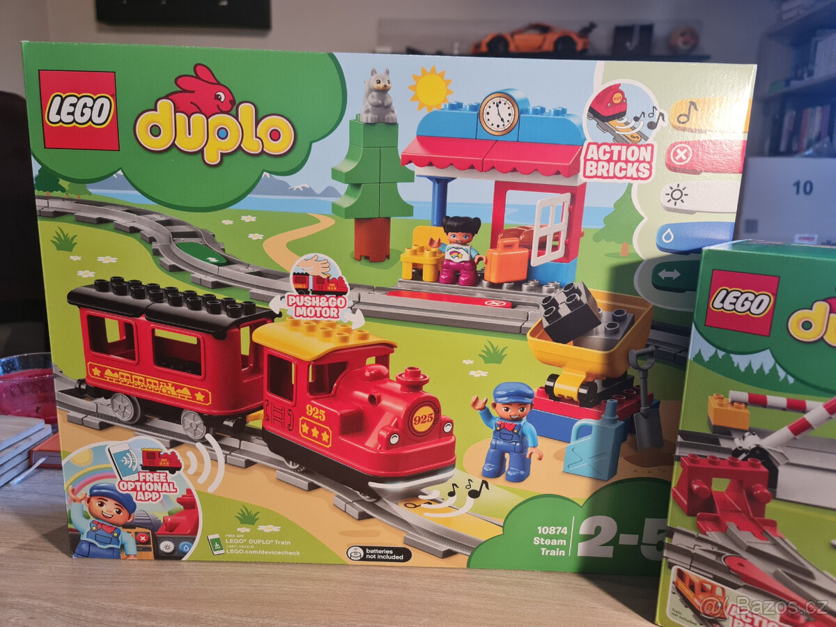 LEGO® DUPLO® 10874 Parní vláček + mini dárek