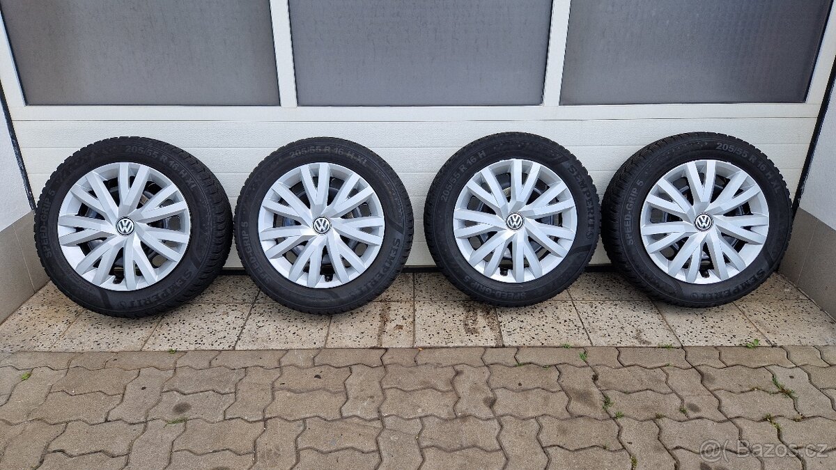 Zimní kola 5x112 205/55R16 dezén ca 7 mm