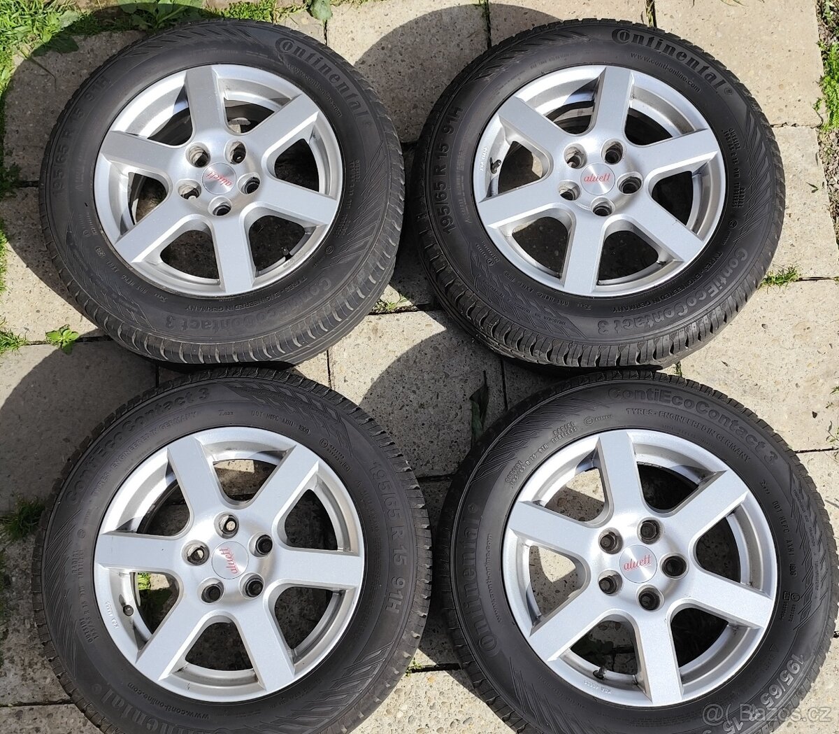 Prodám Alu kola letní pneumatiky rozměry: 195/65 R15 91H