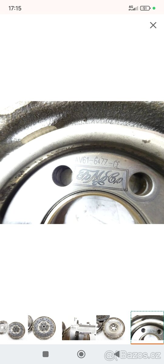 Dvouhmotové kolo spojky SADA. Ford Focus MK3 1.6 TDCI