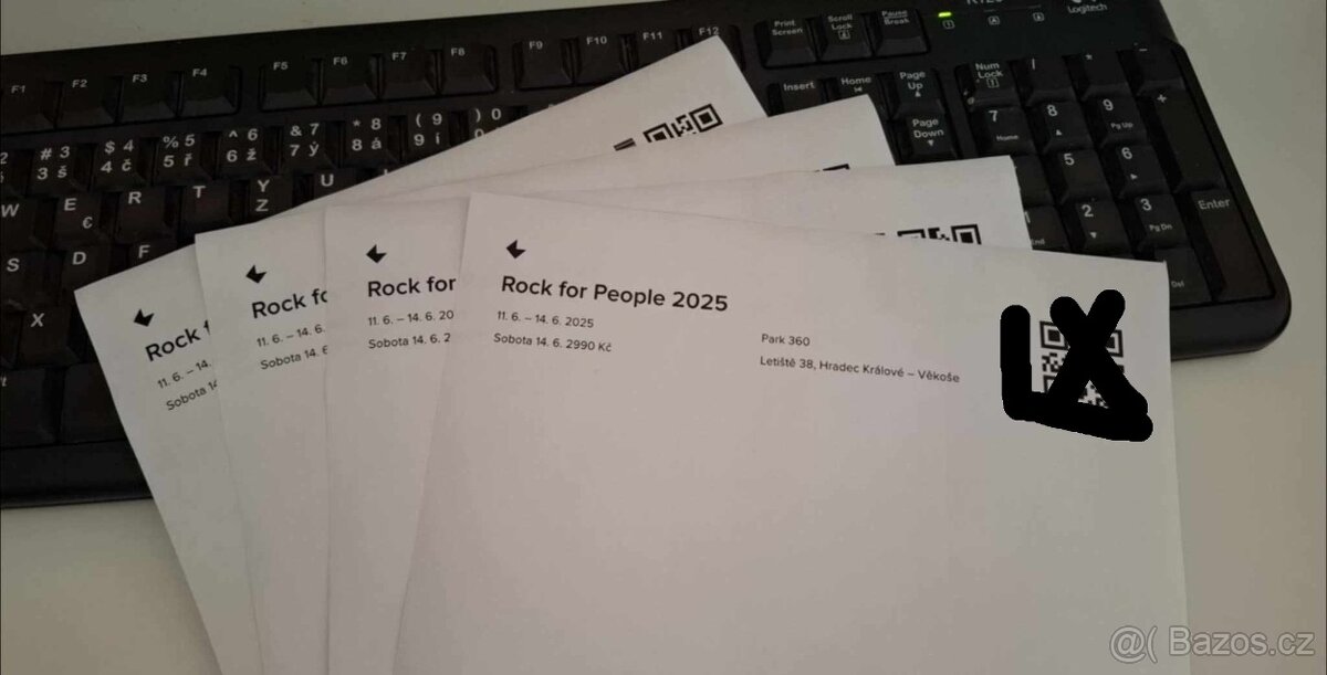 Prodám 4 jednodenní vstupenky na sobotu – RfP, Linkin Park