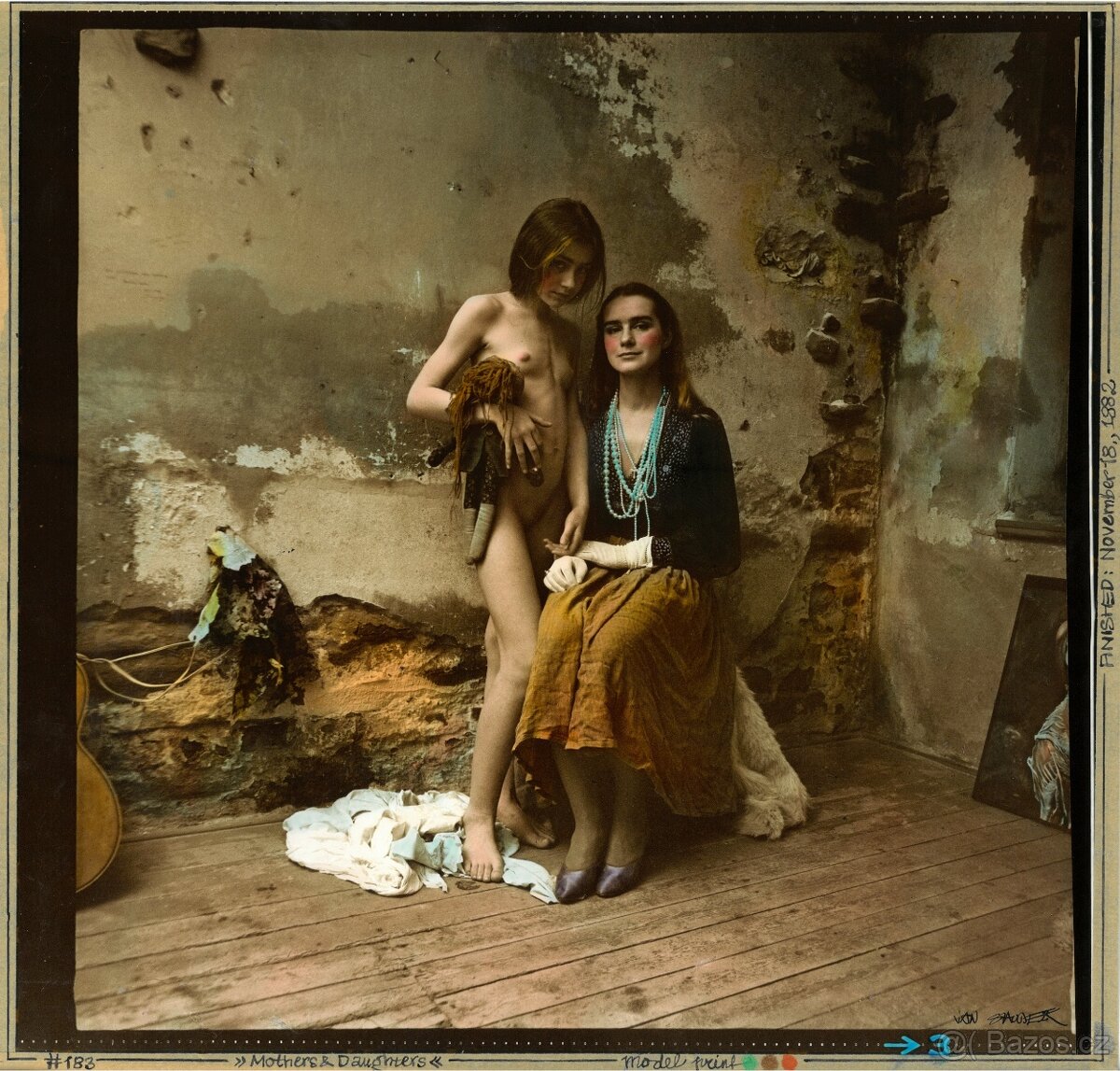 Jan Saudek - Mothers&Daughters - orig. kolorovaná fotografie