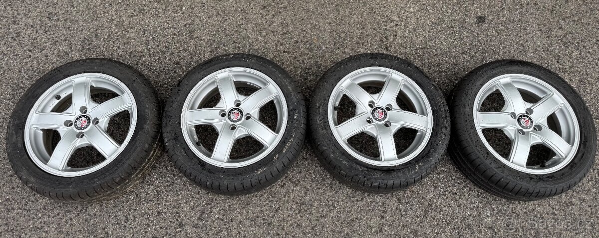 ALU kola Platin 4x100 letní pneu