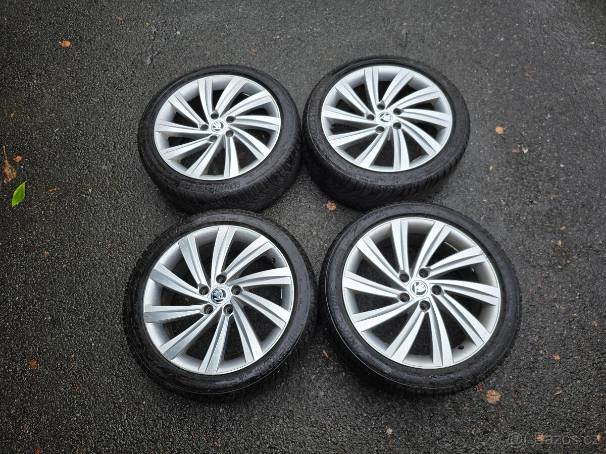 Škoda Octavia - zimní orig. ALU sada Perseus 5x112 R18