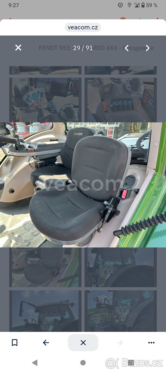 Koupím sedadlo spolujezdce fendt