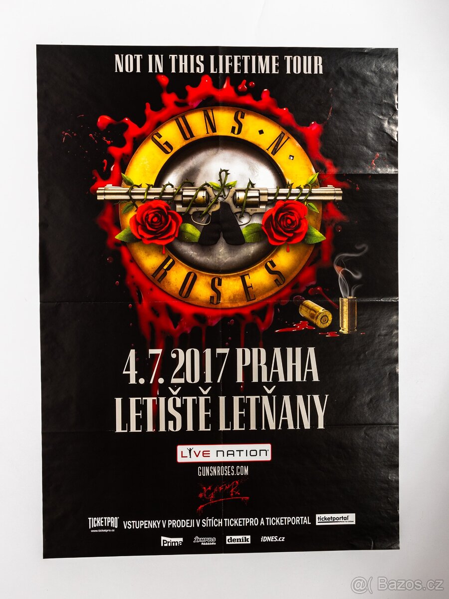 Plakát - Guns'n'Roses v Praze