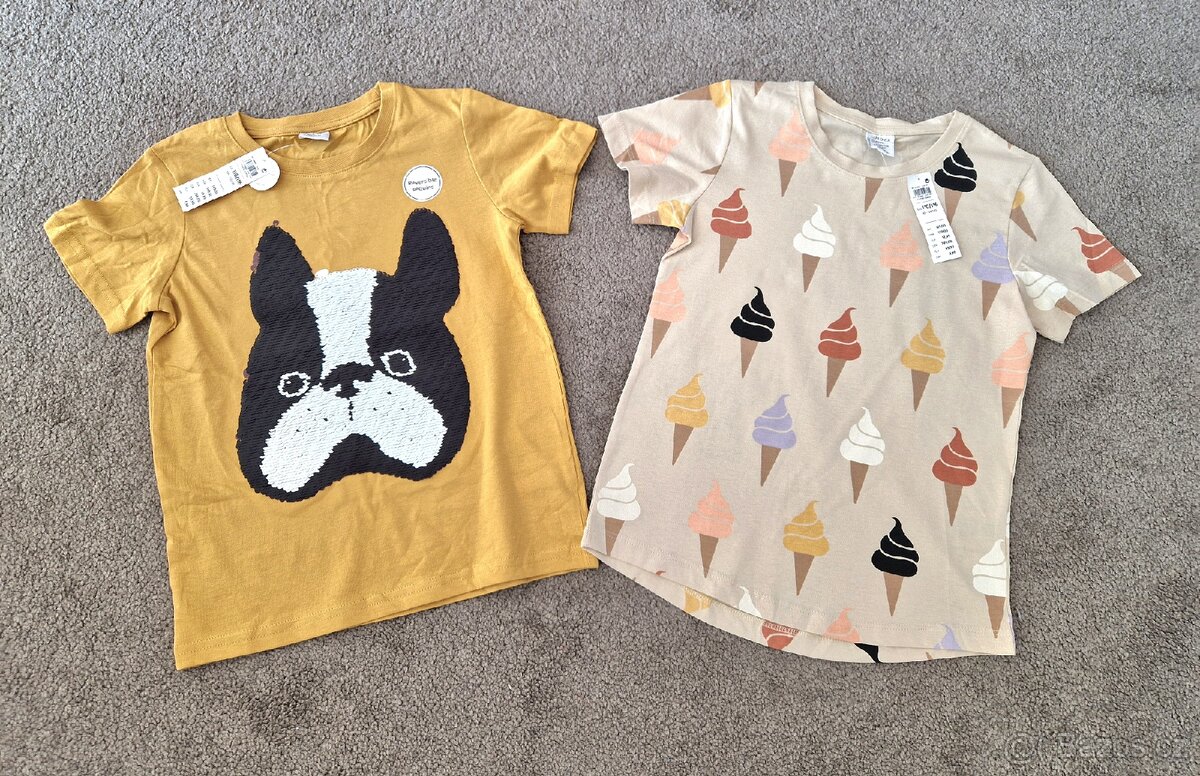 Krásný set letních triček Lindex vel 110/116