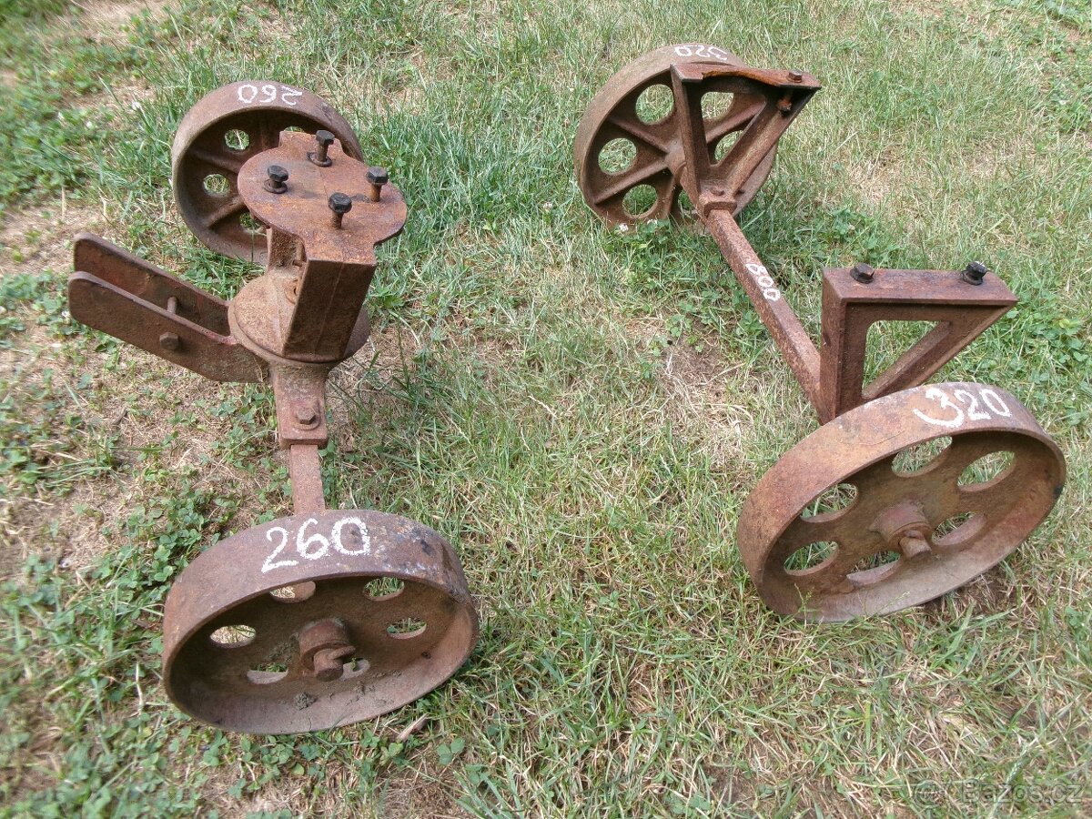 prodám staré litinové podvozky - vhodné ke stabilákům, či ji