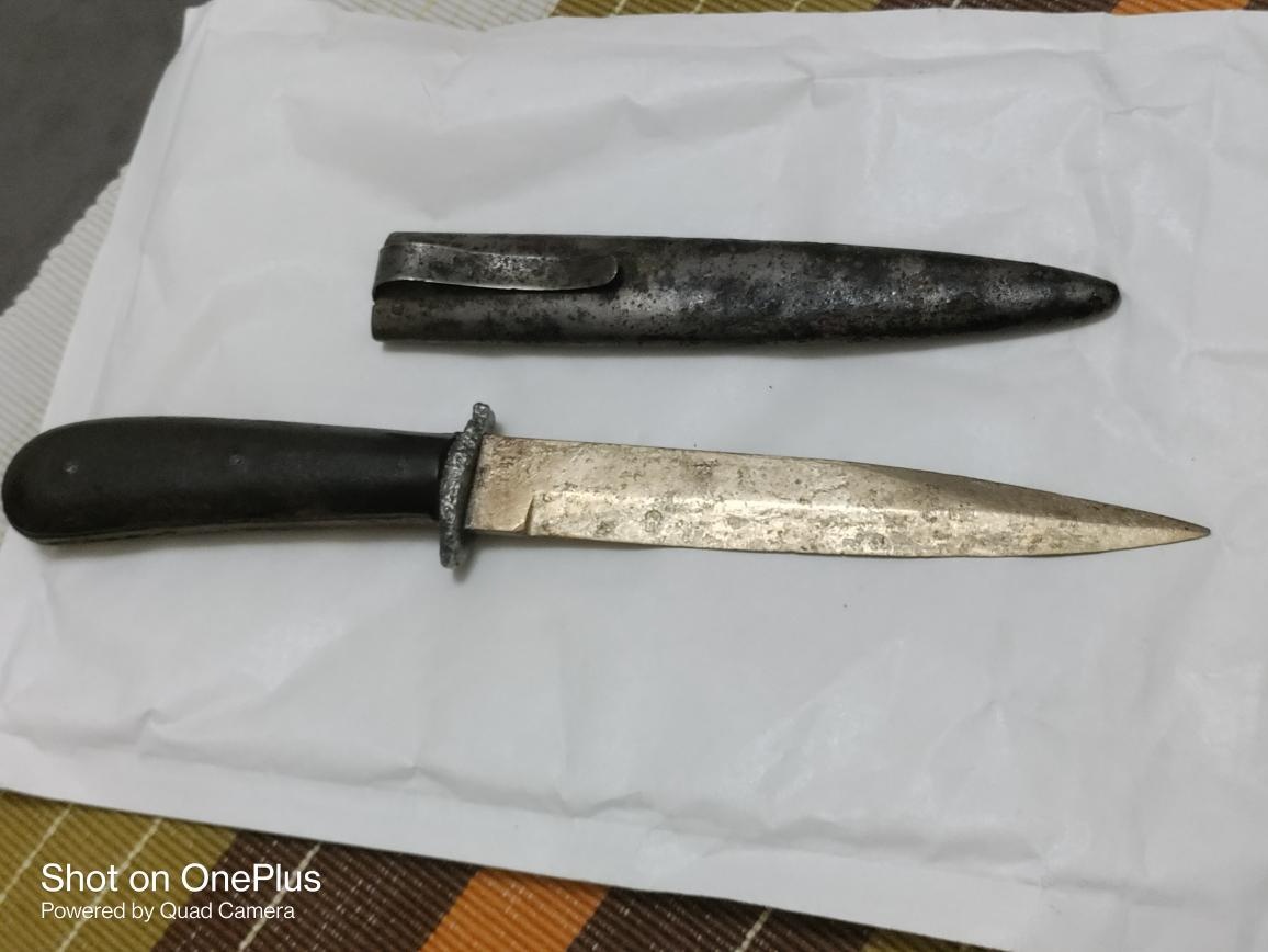 ÚTOČNÝ NUŽ TZV.BOŤÁK PUMA-SOLINGEN CCA 1942 VČETNĚ POCHVY