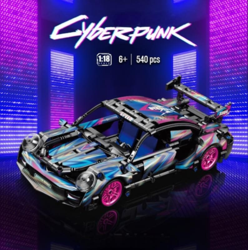 NOVÁ stavebnice porsche závodní auto 540 dílků,delka 27,5 cm