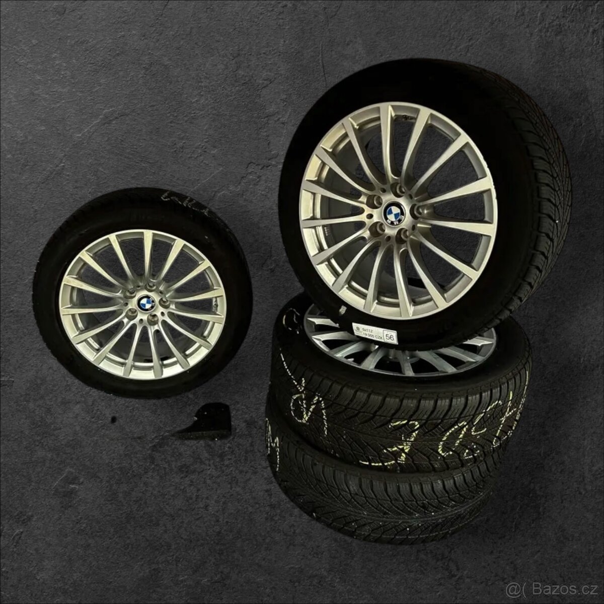 Originální alu kola BMW 5x112 + zimní 245/45r18