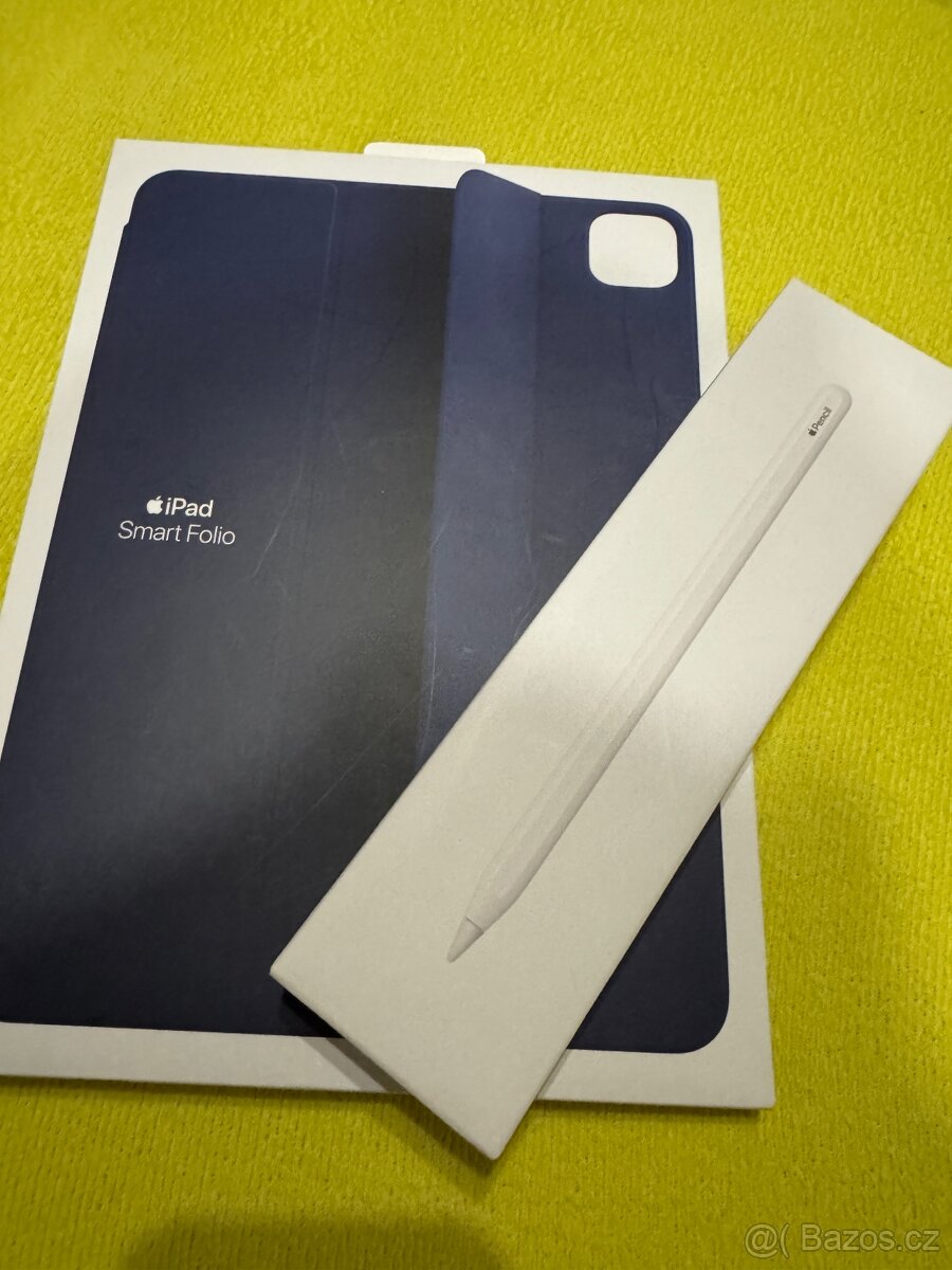 Apple Pencil 2 a kryt Smart Folio iPAD PRO 2020/21