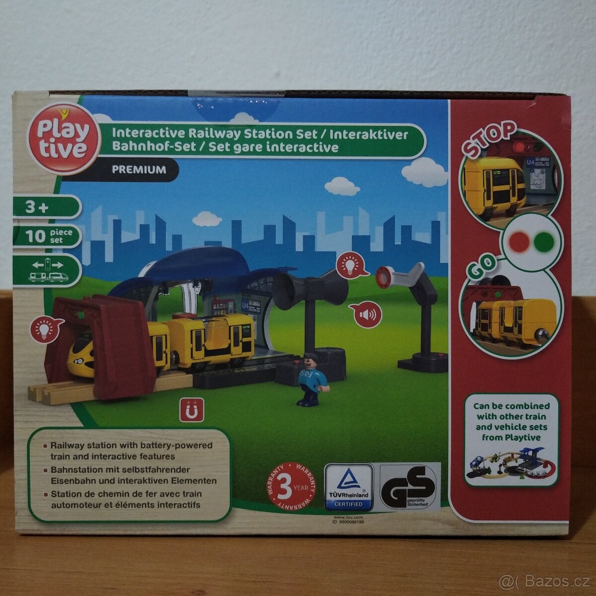 Playtive Dřevěná železnice Nádraží NOVÉ