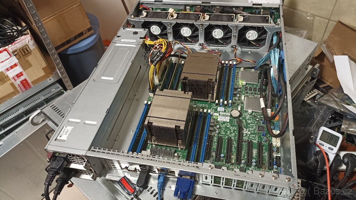 2U Supermicro 16x2,5" X10DRH-C 2xE5-2630v3 128GB RAM