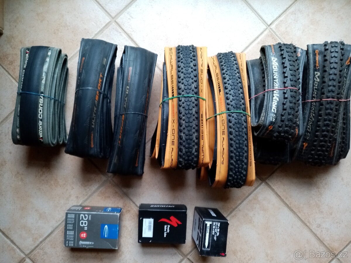 Pláště a Galusky na MTB, Gravel, silniční kola (nové a lehce