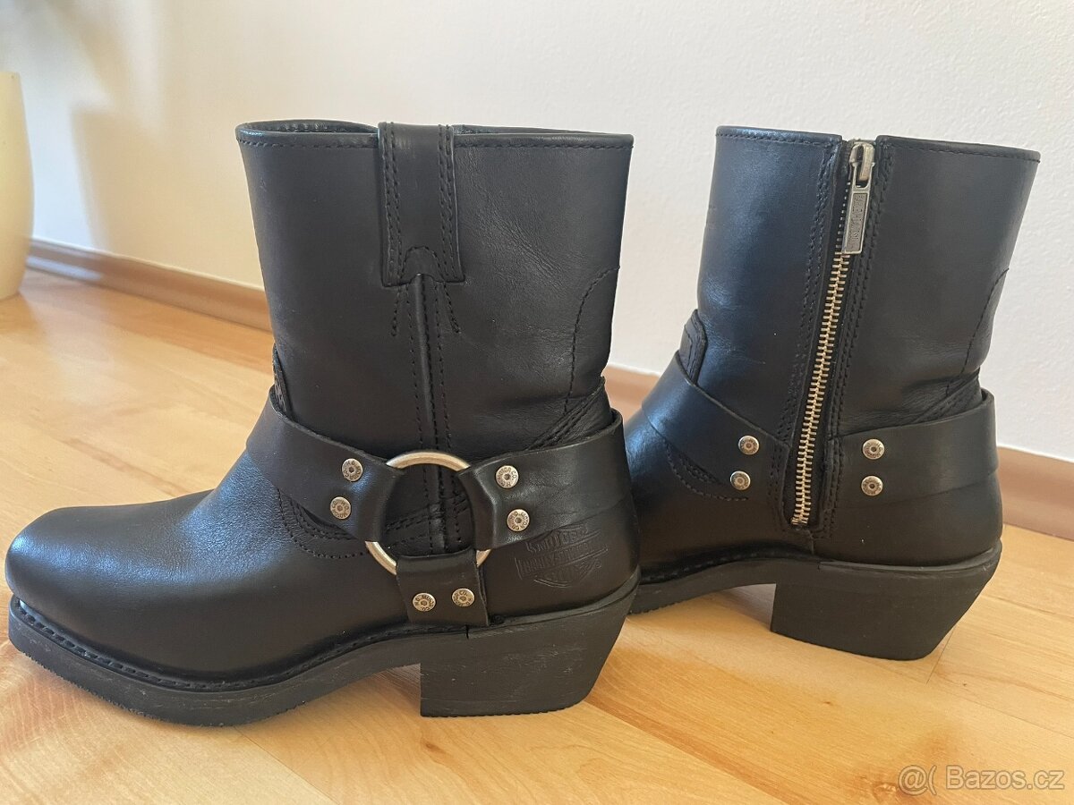 Harley Davidson boty dámské kožené vel. 38