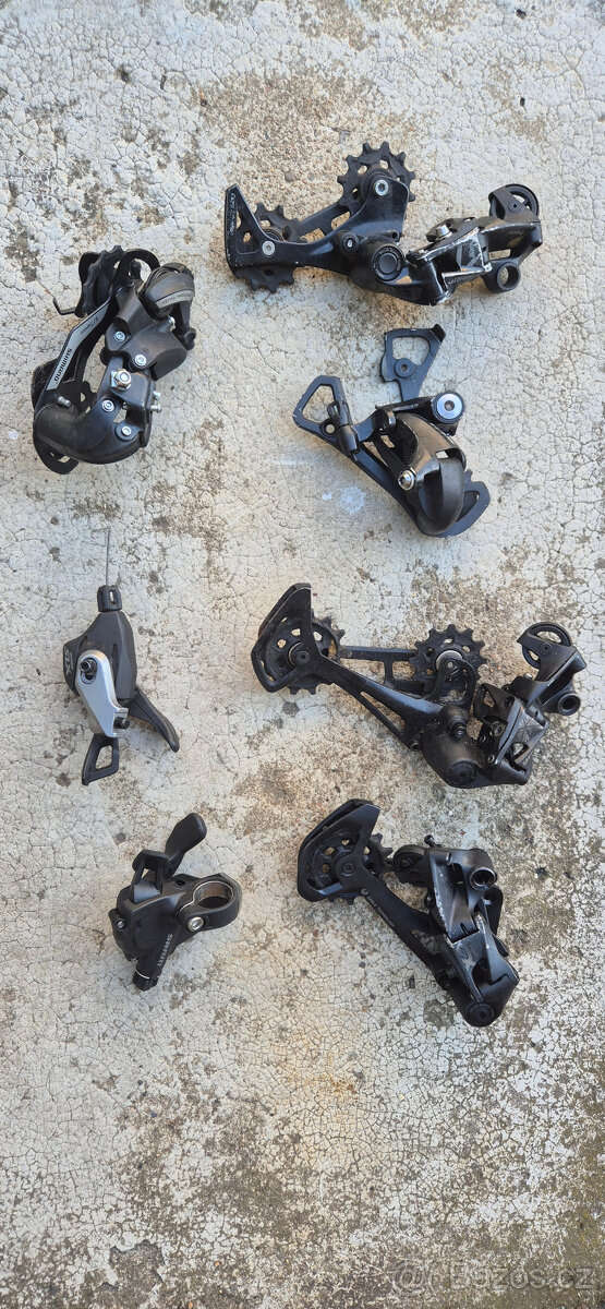 Přehazovače a páčky Sram, Shimano